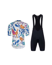 HOLOKOLO Kurzarm Radtrikot und Shorts - SPARROVER - Schwarz/Weiß/mehrfarbig